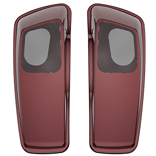 Tapas para altavoces de alforjas 6x9, rejillas y cubiertas de audio para Harley Touring, Road King, Street Electra Glide (2014-2023), Rojo Místico Sunglo miniatura 2