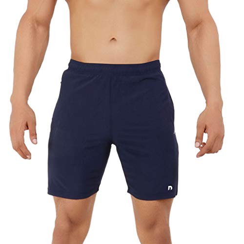 Image of NEVER LOSE Men's Lightweight Performance Training Shorts with Quick-Dry Fabric for Running, Gym and Everyday Workouts