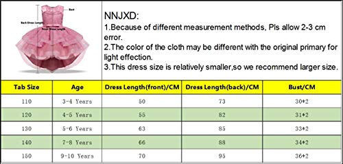 NNJXD Flower Girls Dress Christmas Party Ball Gown Princess Dress - Image 8