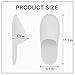 Celmuron 24 Pairs Disposable Slippers for Guests – Soft Fleece Surface, Individually Wrapped Bulk Spa Slippers for Hotel, Travel, Beauty Salon, Home Use(White)