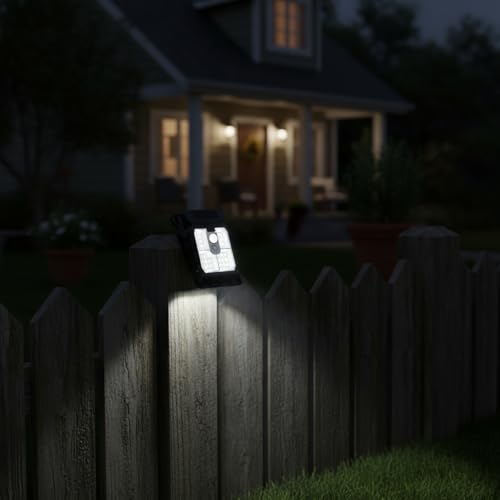 Luces solares con clip exterior sensor de movimiento lámpara LED hogar 4