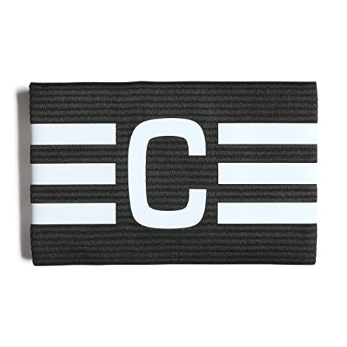 adidas Unisex TIRO LEAGUE CAPTAINS ARMBAND, Black/White, M, Black / White, Men (M/L) - Image 2