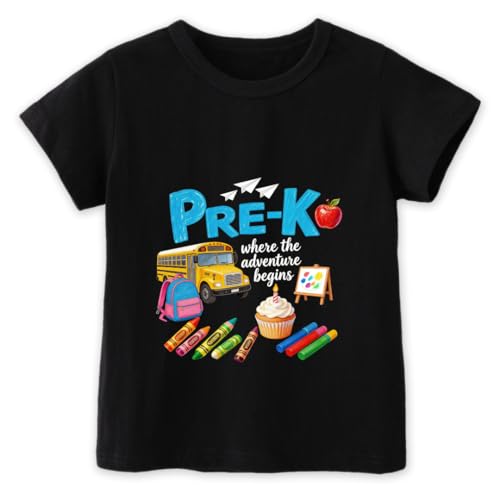 First Day of Pre-K Shirt Kids Hello Pre K T-Shirt Boys Girls Toddler Preschool Tee 3T-6T