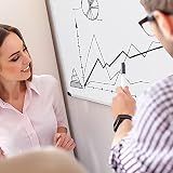Amazon Basics Tableau Blanc Magnétique Avec Cadre en Aluminium, Porte-Stylos, 6 Aimants, 1 Gomme et 2 Marqueurs Pour une Utilisation au Bureau et à la Maison, Mural, Effaçable à Sec, 90 x 60cm - 16