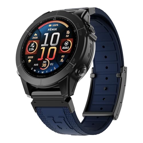 Correa de silicona compatible Garmin Quickfit 26mm miniatura 6