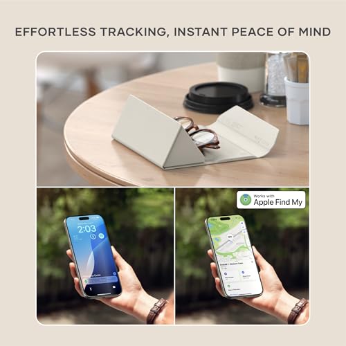 Image of Satechi FindAll Smart Glasses Case with Find My, Foldable & Portable, Wireless Rechargeable, Loud Audible Left-Behind Alerts