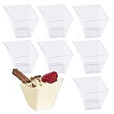 Usos sin fin - ¡La lista de usos para nuestras mini tazas de mousse es interminable! Perfecto para pudines, gelatina, tiramisú, mini postres, exhibiciones de frutas, bagatelas y más, son una adición atractiva a la decoración de cualquier fiesta, terminando a la perfección, impresionando a amigos y familiares, mientras muestran claramente sus hermosos y coloridos contenidos.