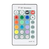 80 Feet Radio Frequency Remote Control with Timer, Through Wall Function, 12 Color Change, 4 Modes & Dimmable for LUXSWAY RF Products