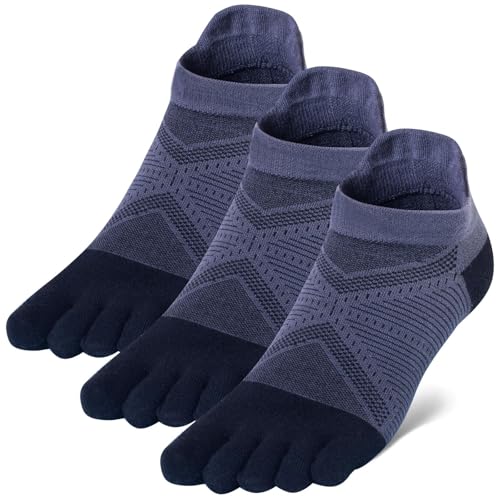 Image of Toe Socks Cool-max Running Socks for Men Women 3 Pairs Athletic Breathable Five Finger Socks