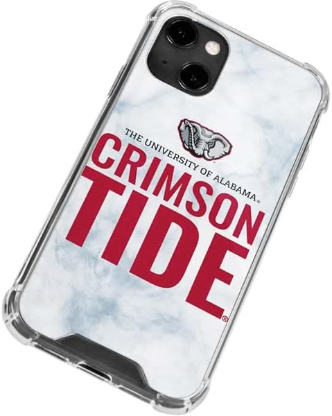 Skinit Clear Phone Case Compatible with iPhone 13 - Officially Licensed University of Alabama Crimson Tide Net Design