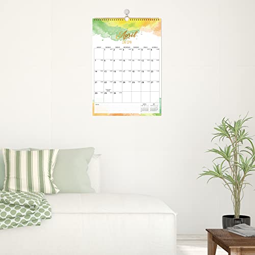 Calendar 2023-2024 - Wall Calendar 2023-2024 From Jul.2023 - Dec.2024, 12" X 17", 18 Months Wall Calendar With Twin-Wire Binding, Large Writing Block, Julian Date, Hanging Loop, Holidays, Thick Paper #TOP5