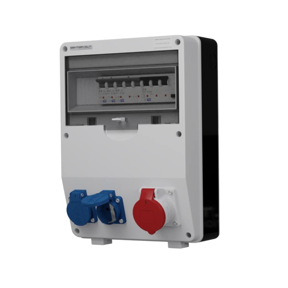 Distribuidor de corriente SEZ TD-S/Fi 1 x 16 A 2 x 230 V de la pared de obra de distribución cuadro de 6718