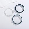 ENSKEFEN 3Pcs Acrylic Resin Bangle Bracelet for Women Multi-Color Stackable Resin Bracelets Trendy Simple Translucent Acrylic Bangles #5