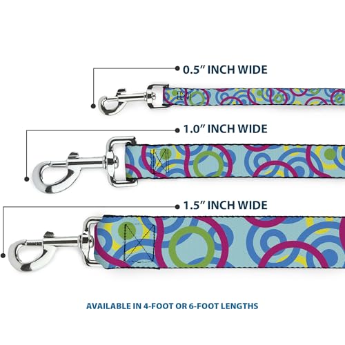 Laisse pour chien Buckle Down robuste avec imprimé tourbillon multicolore - 4