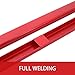 BestEquip Pallet Fork Extension 82 Inch Length 4.5 Inch Width, Heavy Duty Alloy Steel Fork Extensions for forklifts, 1 Pair Forklift Extension, Red