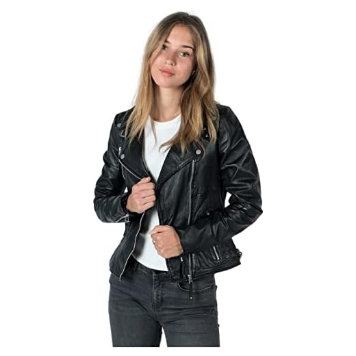 Freaky Nation Biker Princess Blouson, Noir (Shadow 9015), Medium Femme
