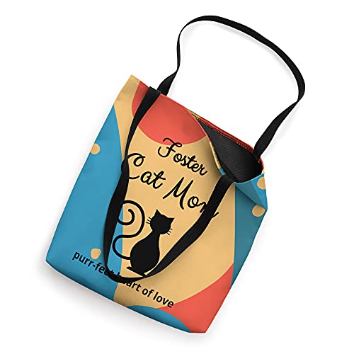 Pretty Cat Foster Mom, Foster Cat Mom Cat Rescue Mom Tote Bag miniatura 2