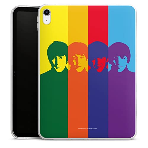 DeinDesign Coque en Silicone Compatible avec Apple iPad 10.2 2022 Coque Coque pour Tablette Arc-en-Ciel The Beatles… - Les Beatles, Paul McCartney, John Lennon, RIngo Starr, George Harrison DeinDesign Coque en Silicone Compatible avec Apple iPad 10.2 2022 Coque Coque pour Tablette Arc-en-Ciel The Beatles…