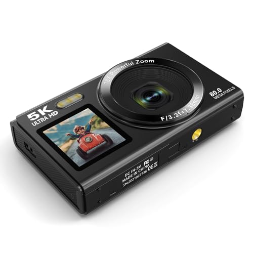 Appareil photo numerique 5K Wi-Fi pour immortaliser vos voyages et souvenirs de famille