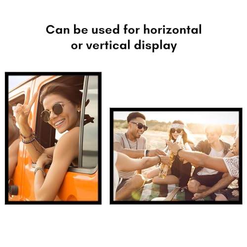 Americanflat 25x35 Poster Frame with Polished Plexiglass - Black Picture Frame - Wide Photo Frames Made of Engineered Wood for Vertical or Horizontal Wall Display - Epic Collection - Black