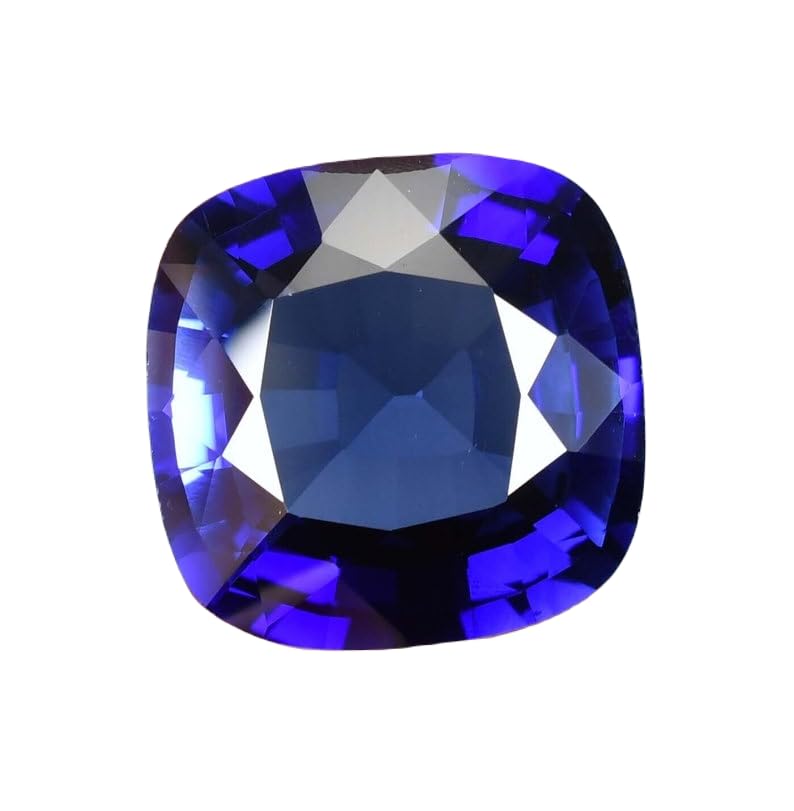Saphir bleu naturel 18mm de forme coussin pour créer vos bijoux d'exception