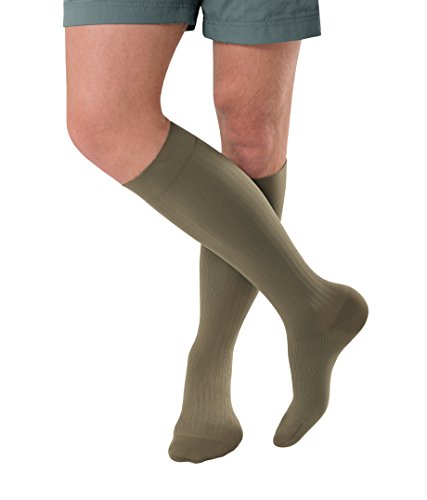 Image of JOBST forMen Ambition, Knee High w / SoftFit Technology, 30-40 mmHg, Khaki, SZ 5