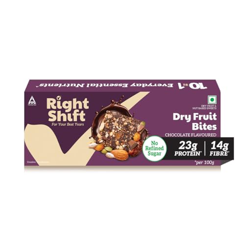 Right Shift Dry Fruit Bites, 23g Protein, 14g Fibre, No Refined S...