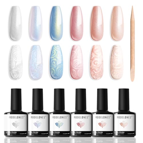 Modelones Esmaltes Semipermanentes para Uñas en Gel,6...