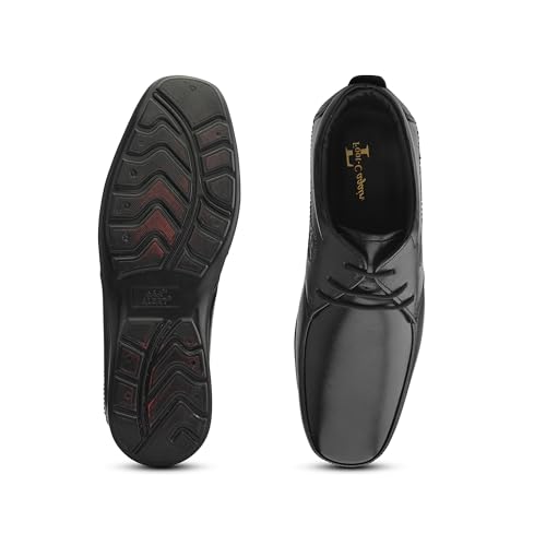 Image of Blue Leather By Centrino mens 4081 Blue Leather Men's Formal Shoes | Genuine Leather Upper with Cushioned Footbed | Sleek & Stylish Design for Office & Formal Wear Lace-up design | Durable Anti-Skid Sole