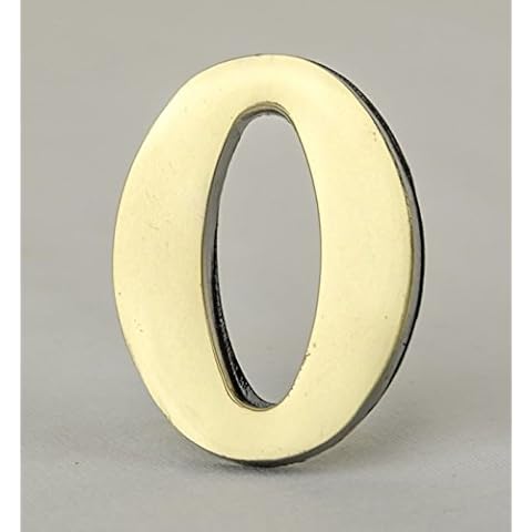 2-Inch Brass Mailbox Numbers – Pick Your Numbers - Numbering for Address Plaque | Self Adhesive - Mailbox Sign and Door Slot Number Cover