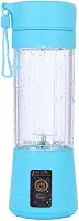 Mini Liquidificador Garrafa Portátil Mixer Juice Para Shake USB Recarregável 6 Lâminas Cup Coqueteleira Eletrica Sem Fio Frutas Whey Suco Academia Premium Marca LC Pagotti (AZUL)