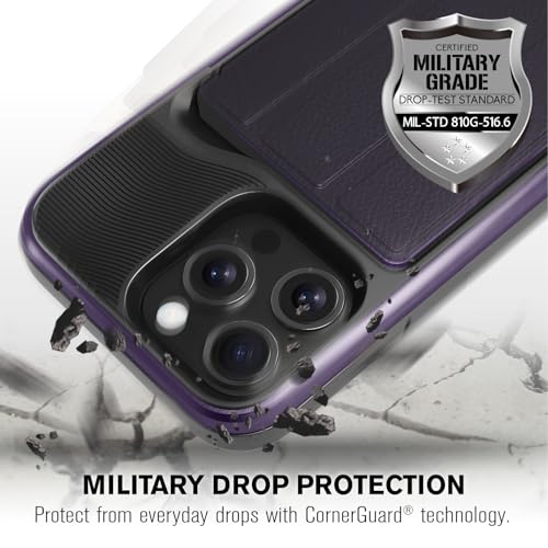 Étui portefeuille iPhone 15 Pro violet Vena vCommuteX compatible MagSafe avec béquille - 6