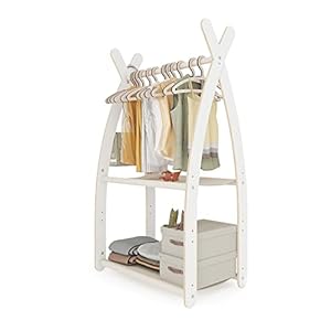 MAMOI® Kinder Garderobenständer Holz ECO Tipi