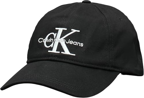 Calvin Klein Herren Cap Monogram Basecap, Schwarz (Black), Einheitsgröße