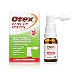 Otex Olive Oil Ear Spray for Natural, Gentle Removal of Excessive, Hardened Ear Wax. Bottle with Spray Applicator 10ml