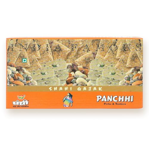 Image of Panchhi Shahi Gud Gajak 1Kg - Homemade Traditional Agra Gazak (Since 1926), Gajjak Made with Sesame Seeds, Gur & Dry Fruits | Crispy Tilkut Chikki, Healthy Jaggery Sweet for Winter, Festival & Gift