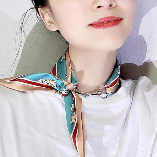 Image of Unique Scarf Clip with Horse Bit Detailing Exquisite Shawls Fastener Brooch Elegant Scarf Clip Stylish Scarves Accessory