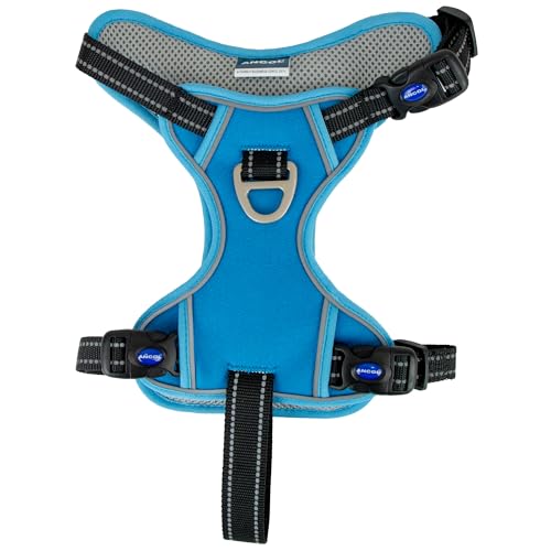 Ancol Viva Exercise and Travel Dog Harness in Blue - Comfortable Pet Accessory with Padded Chest and 2 Leash Clips - Large 60-85cm - Image 2