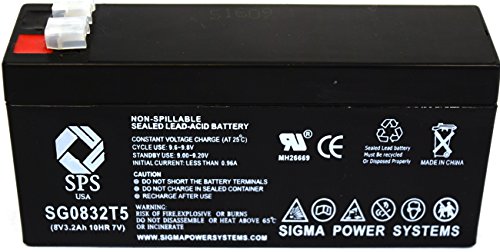 SPS Brand 8V 3.2 Ah Replacement Battery for Sonnenschein A208/2.7S (1 Pack)