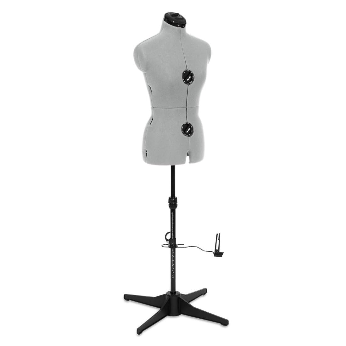 MT Muñeco de Costura Ajustable Muñeco de Sastre Gris Tamaño S (36-42) | 11 Puntos de Ajuste | Costura y Presentación de Moda | Estructura Estable de Cuatro Patas