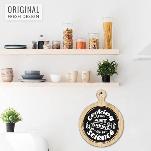 Image of Chaka Chaundh - Kitchen Plaque Quotes Wall Hanging Decor - Restaurant Quote Sign Boards Decor - Dining Quotes Sign Wall Plates Decor Items - Set of 6