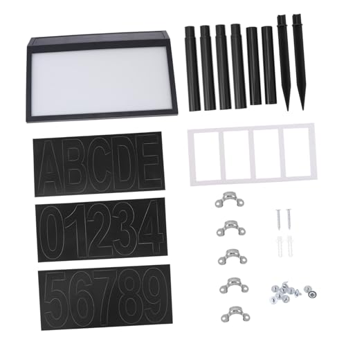 Outanaya Luce Solare per Civici LED da Pannello Solare Integrato Indicatore Indirizzo per Giardino e Recinzione