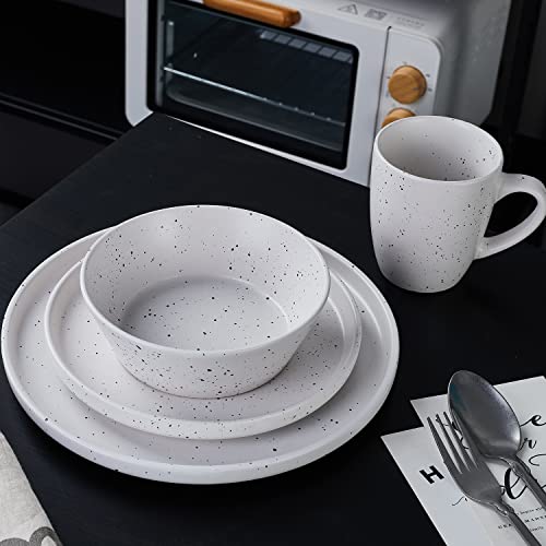 Stone Lain Jade Stoneware Dinnerware Set, 32-Piece Service For 8, White #TOP3