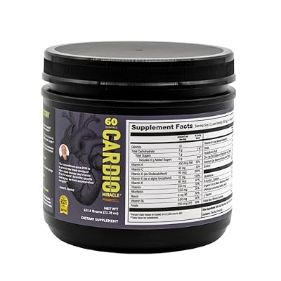 Cardio Miracle Nitric Oxide Supplement 60 Servings - Beet Root Powder with L-Arginine to Support Circulation, Blood Flow, Energy, Endurance, Stamina & Heart Health for Men and Women
