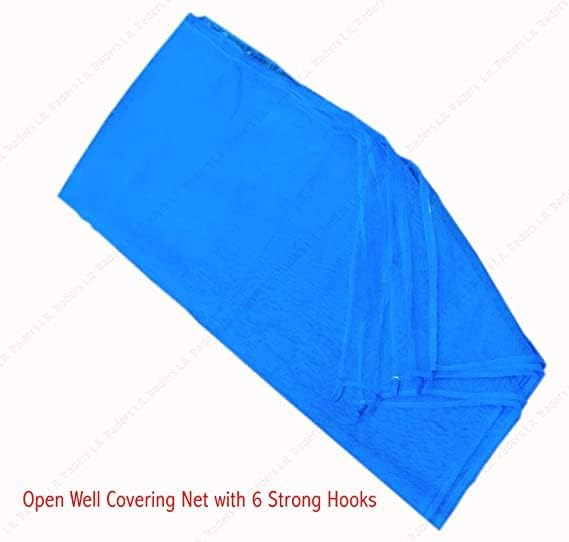 Image of Kinar Vala Small Mesh Open Well Covering Net UV Resistant Blue Color Large Size 5x5 Meter or 15x15 Feet | Restricts the Entry of Pets, Small Animals, and Birds Like Cats, Rats, and Bats