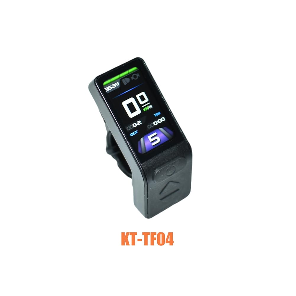 Pantalla TFT para Bicicleta Eléctrica KT TF04, Medidor de Velocidad, Protocolo Kunteng KT, Conector Impermeable de 24 V, 36 V y 48 V.