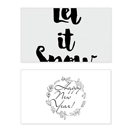 Tarjeta de Año Nuevo 'Let It Snow' para revivir la tradición de escribir 1