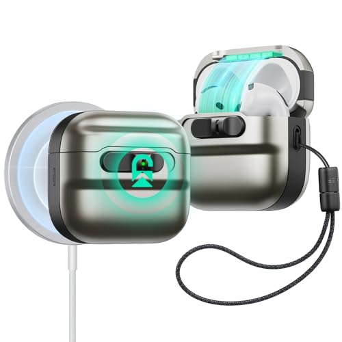 Image of ESR for AirPods 4 Case, Compatible with MagSafe, Pulse Series, Titanium