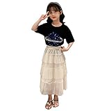 Schwestern Outfit Mädchen Kinder Tee Sequin Paillettenkleid Outfits Baby Röcke Mädchen Töpfe Kinder T-Shirt Mädchen Outfits & Set Baby 3