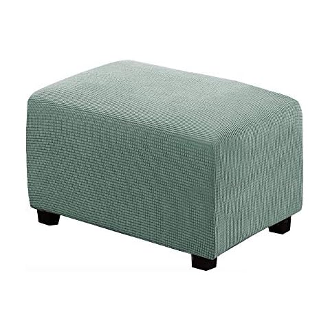 VIENLOVE X-Large Ottoman Slipcover in Sage Cover